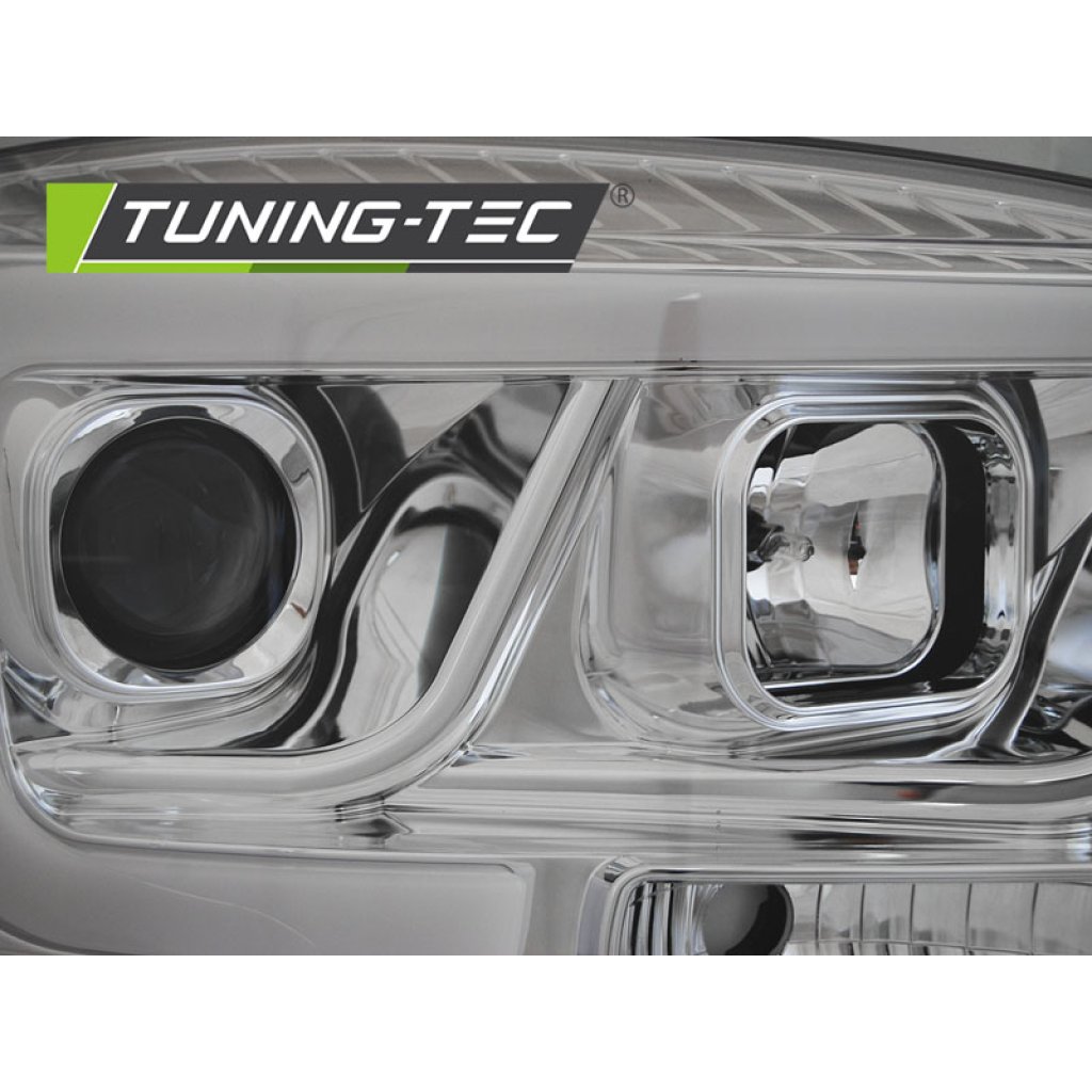 Přední světla s LED tube Dodge RAM 06-08 chrom