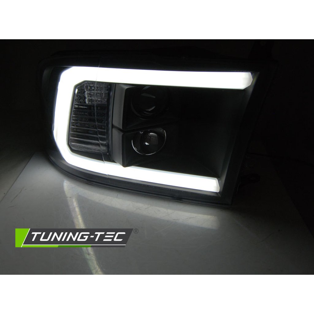 Přední světla s LED TUBE Dodge Ram 09-18 černá