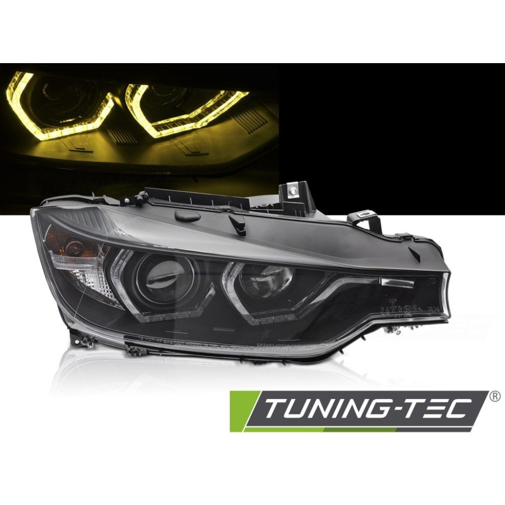 Přední světla s yellow LED pro BMW F30/F31 11-15 černá