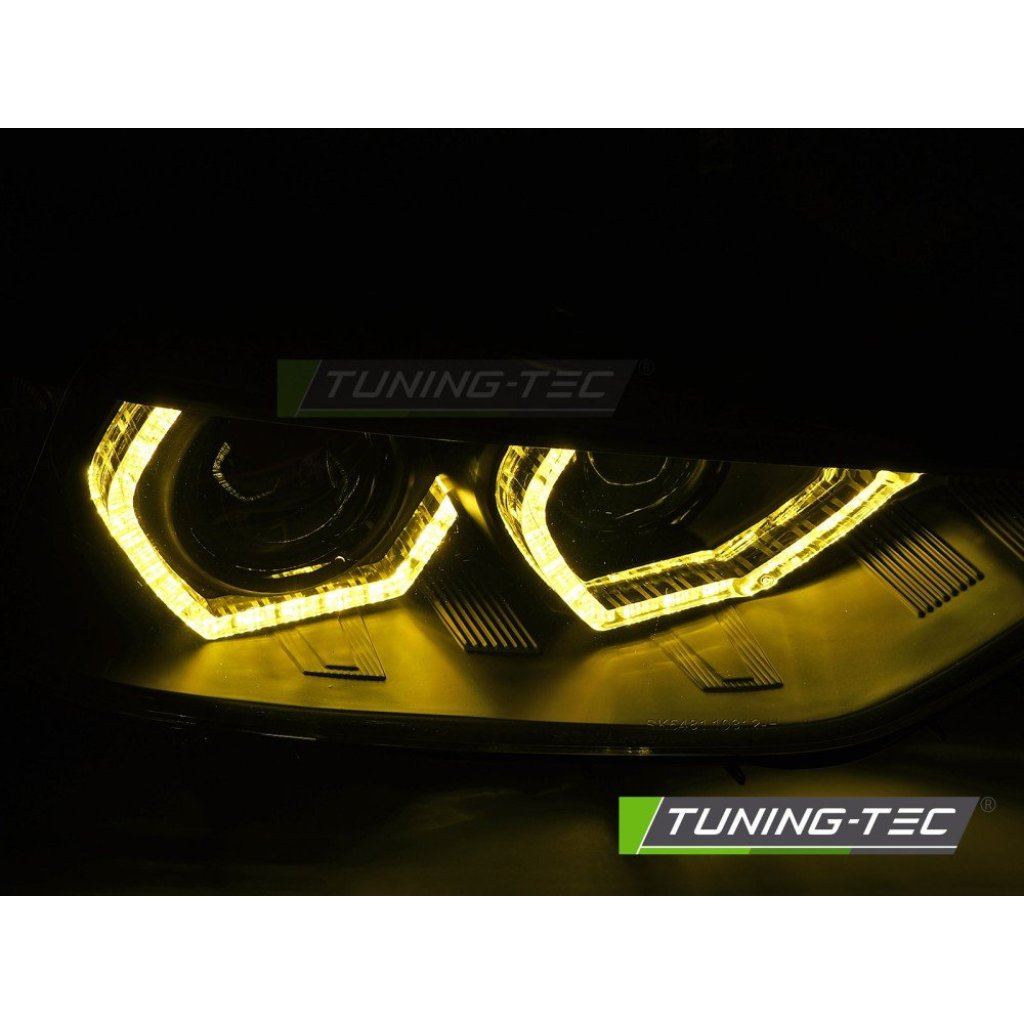 Přední světla s yellow LED pro BMW F30/F31 11-15 černá