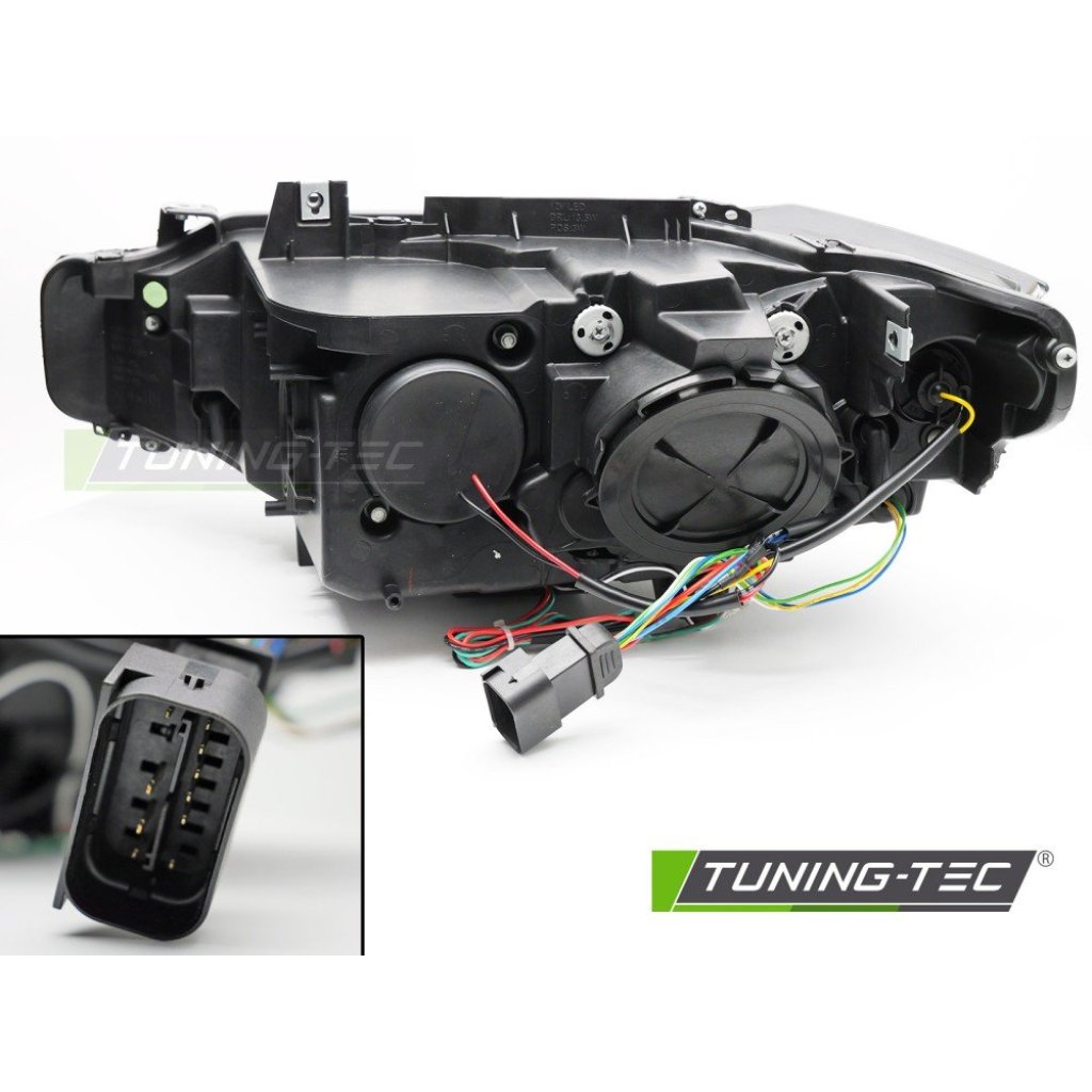 Přední světla s yellow LED pro BMW F30/F31 11-15 černá