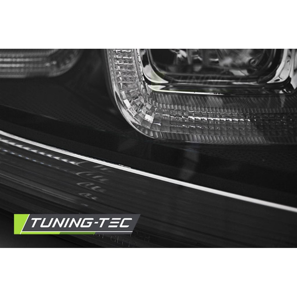Přední světla U-LED BAR denní světla VW Golf 7 12- černá, black line