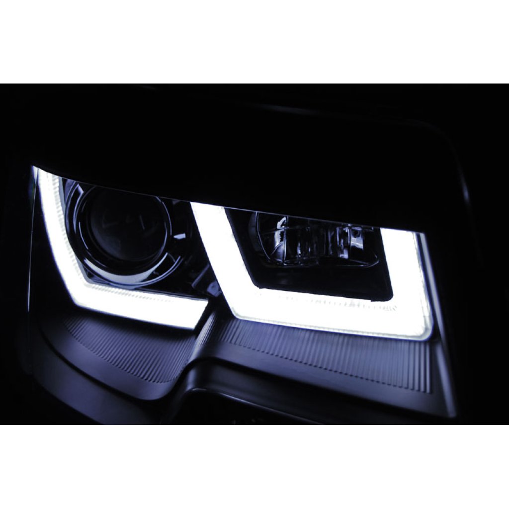 Přední světla U-LED BAR denní světla VW T5 10- černá