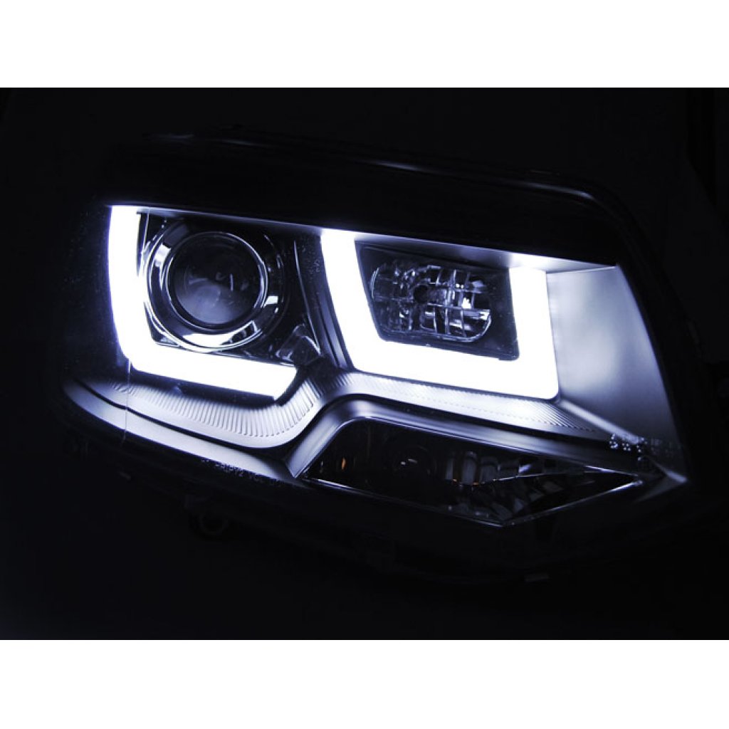 Přední světla U-LED BAR denní světla VW T5 10- černá