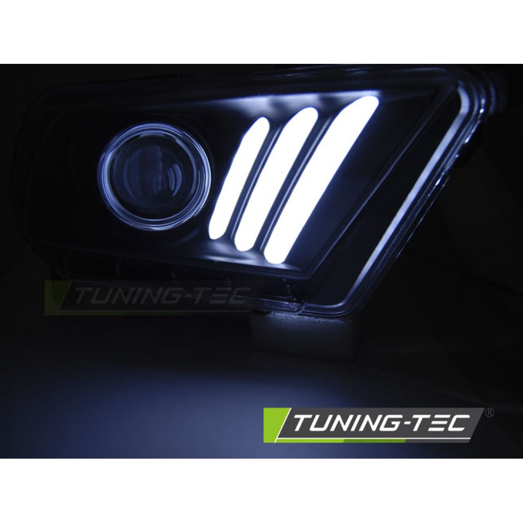 Přední světla U-LED BAR DTS Ford Mustang V 10-13 černá