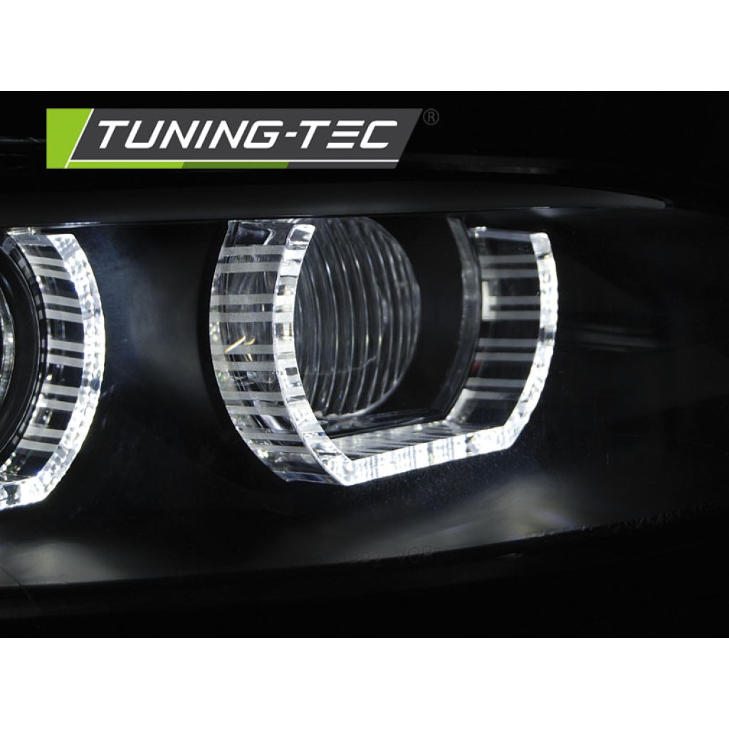 Přední světla xenon D1S AFS 3D LED angel eyes BMW E92/E93 06-10 černá