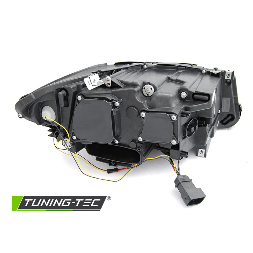 Přední světla xenon D1S AFS 3D LED angel eyes BMW F10 / F11 LCI 2013 - 2016 černá