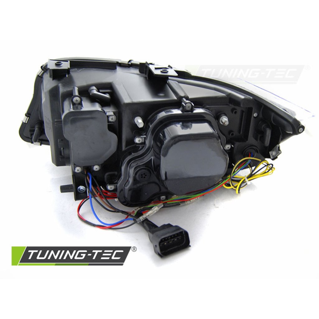 Přední světla xenon D1S, LED blinkr, DRL, BMW E90/E91 09-11 chromová