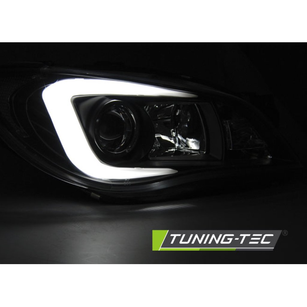 Přední světla Xenon D2S LED TubeLight Subaru Impreza II GD 06-07 černá