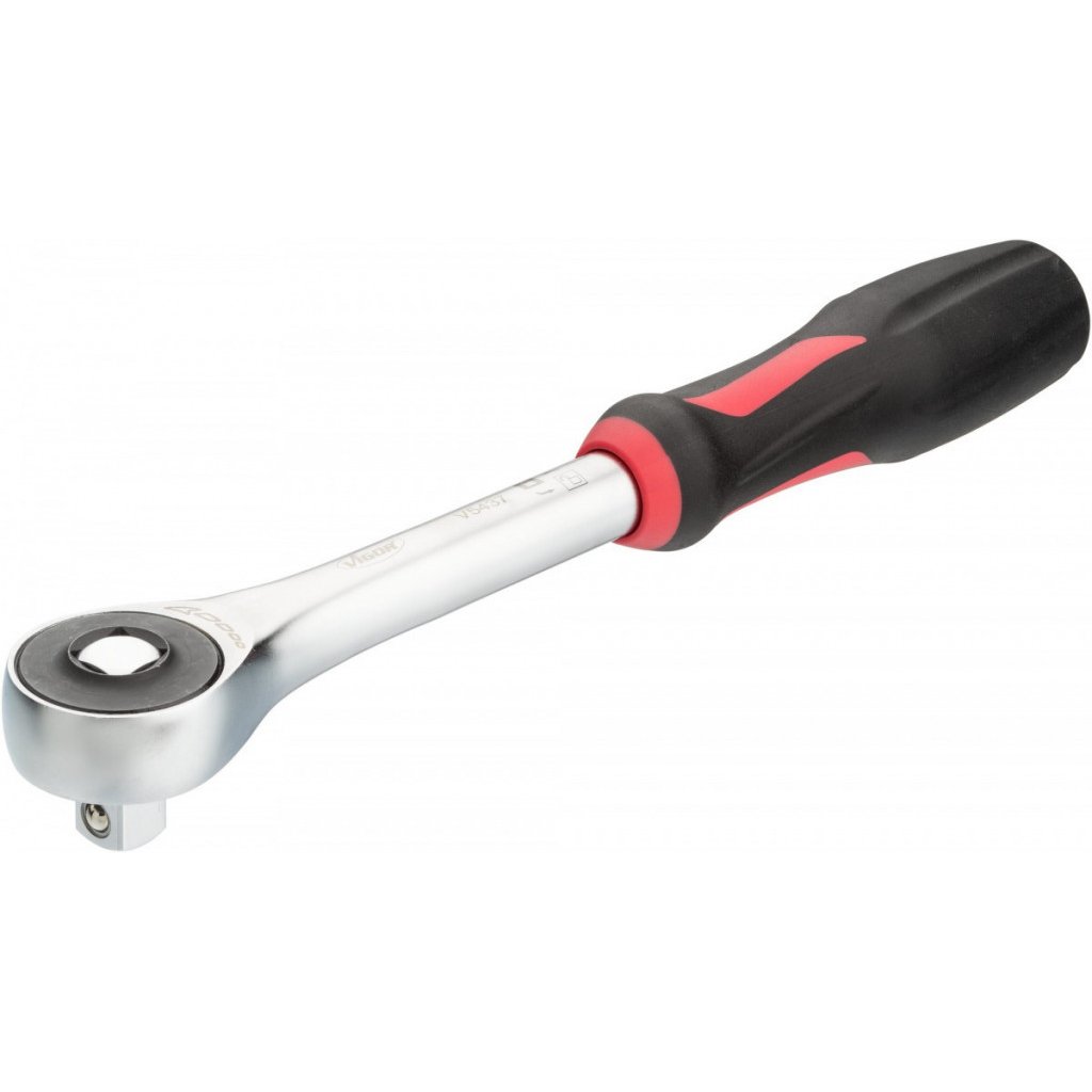 Přepínací ráčna 1/2" s 360°otočnou rukojetí, délka 288 mm VIGOR - V5437