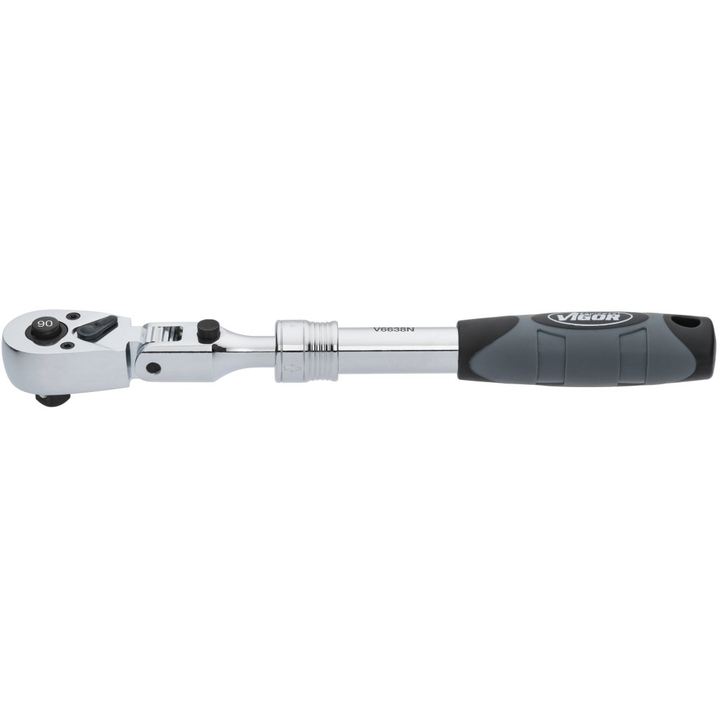 Přepínací teleskopická ráčna kloubová 3/8", 250 - 350 mm - V6638N