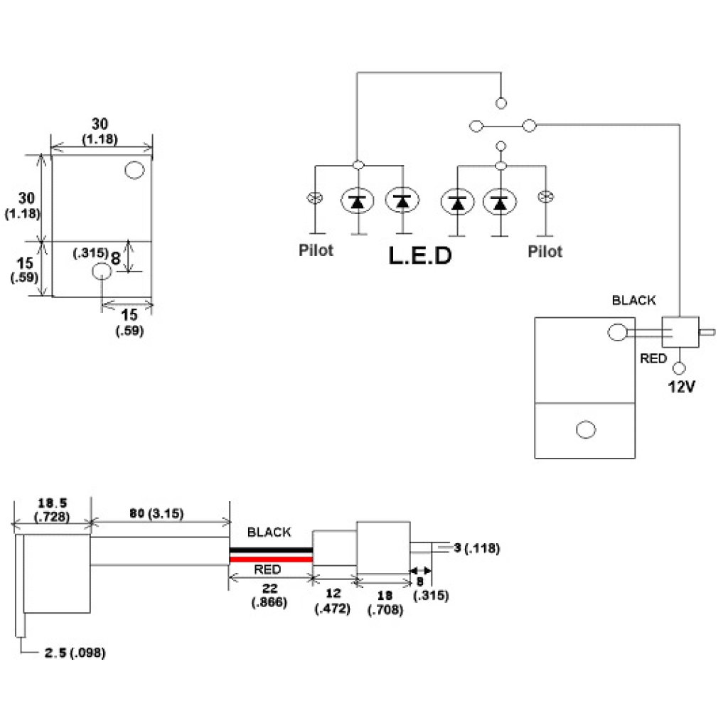 Přerušovač blinkrů LED, 12V, 0,05-10A, pro motocykly