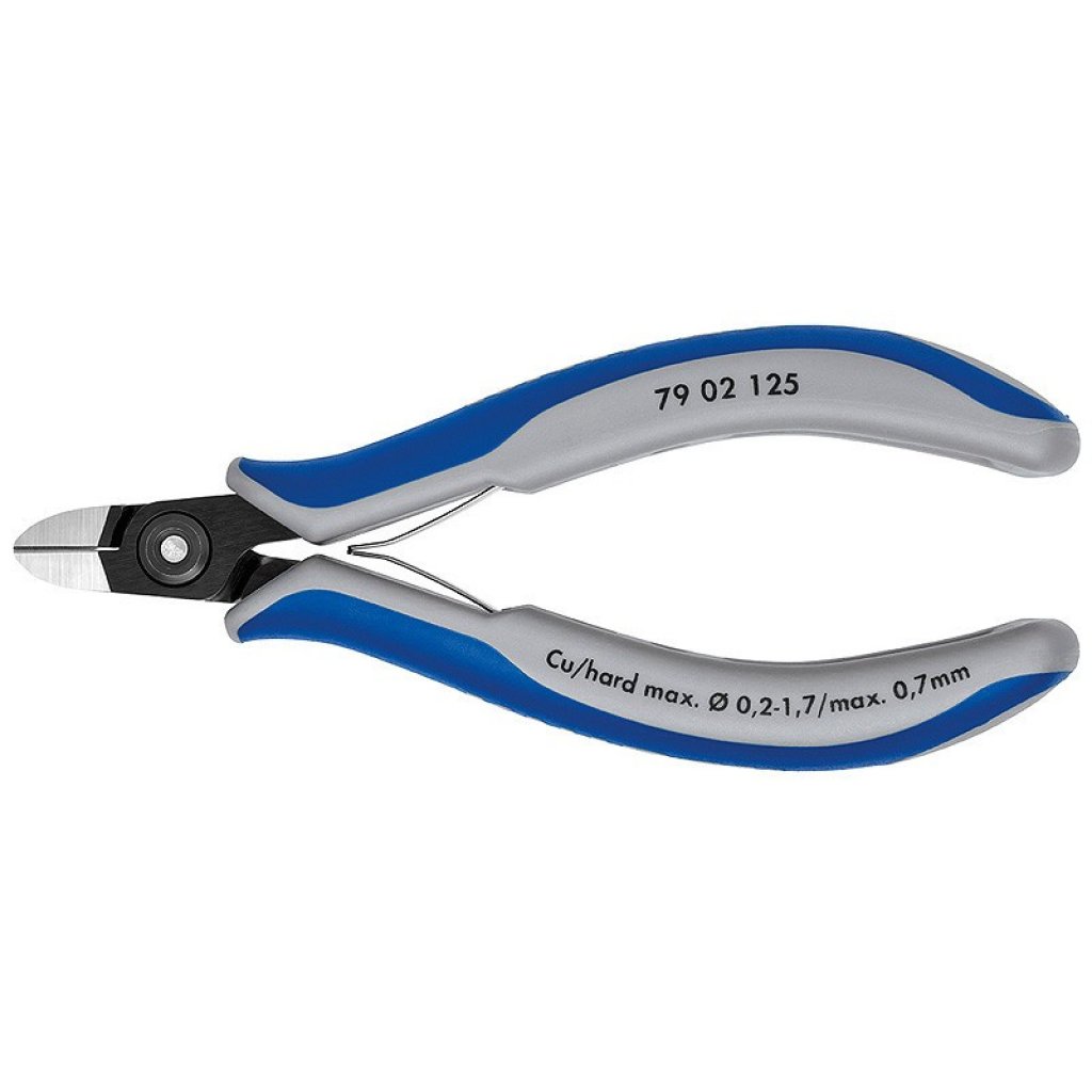 Přesné boční štípací kleště na elektroniku brunýrované 125 mm - 7902125