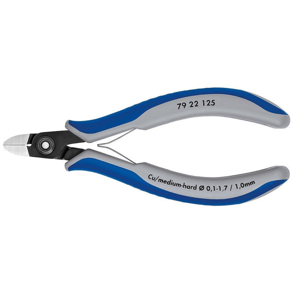 Přesné boční štípací kleště na elektroniku brunýrované 125 mm - 7922125