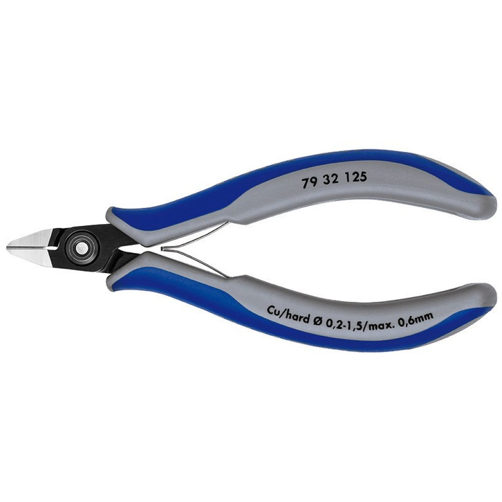 Přesné boční štípací kleště na elektroniku brunýrované 125 mm - 7932125