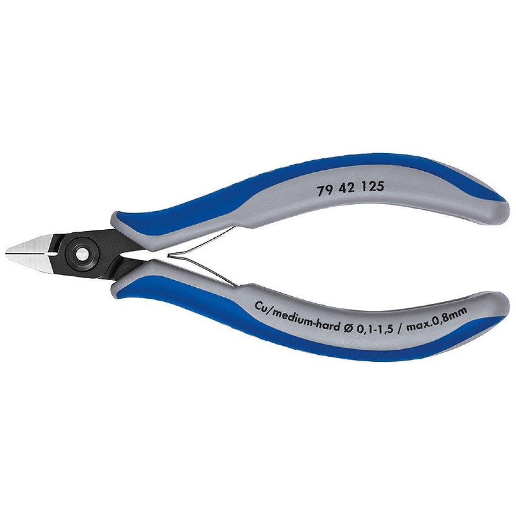 Přesné boční štípací kleště na elektroniku brunýrované 125 mm - 7942125