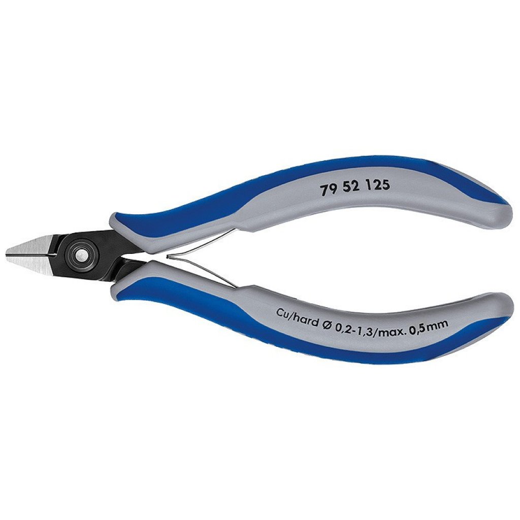 Přesné boční štípací kleště na elektroniku brunýrované 125 mm - 7952125