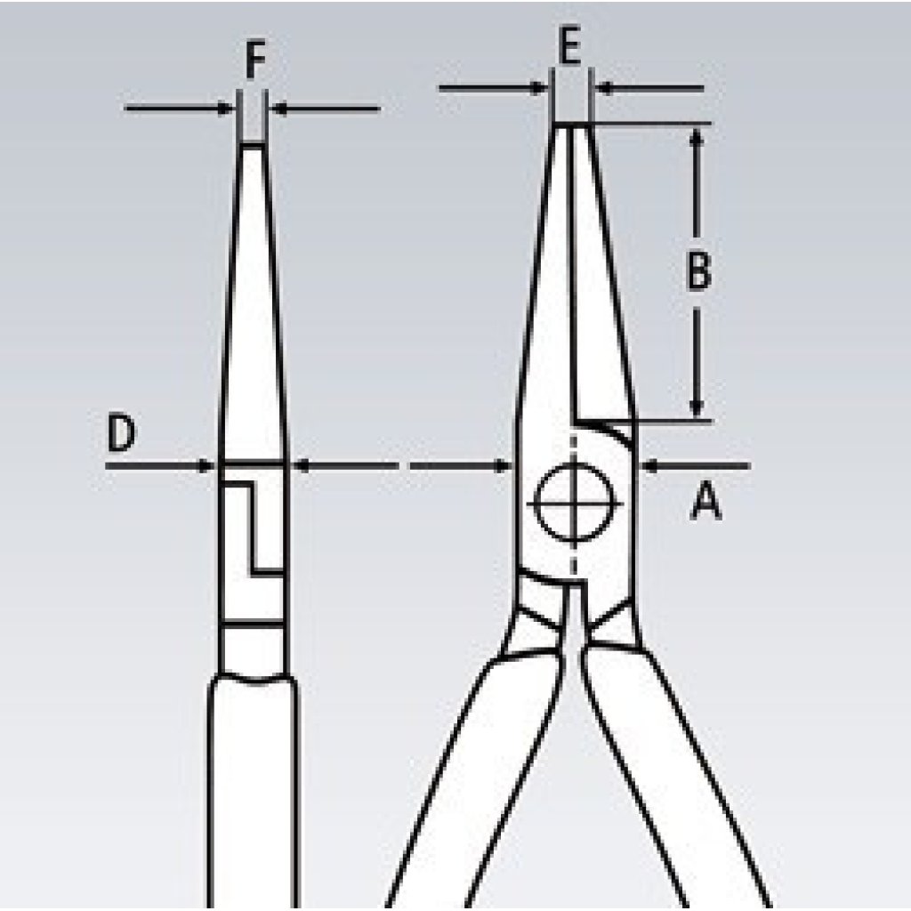 Přesné rovné půlkulaté kleště na elektroniku 135 mm - 3422130