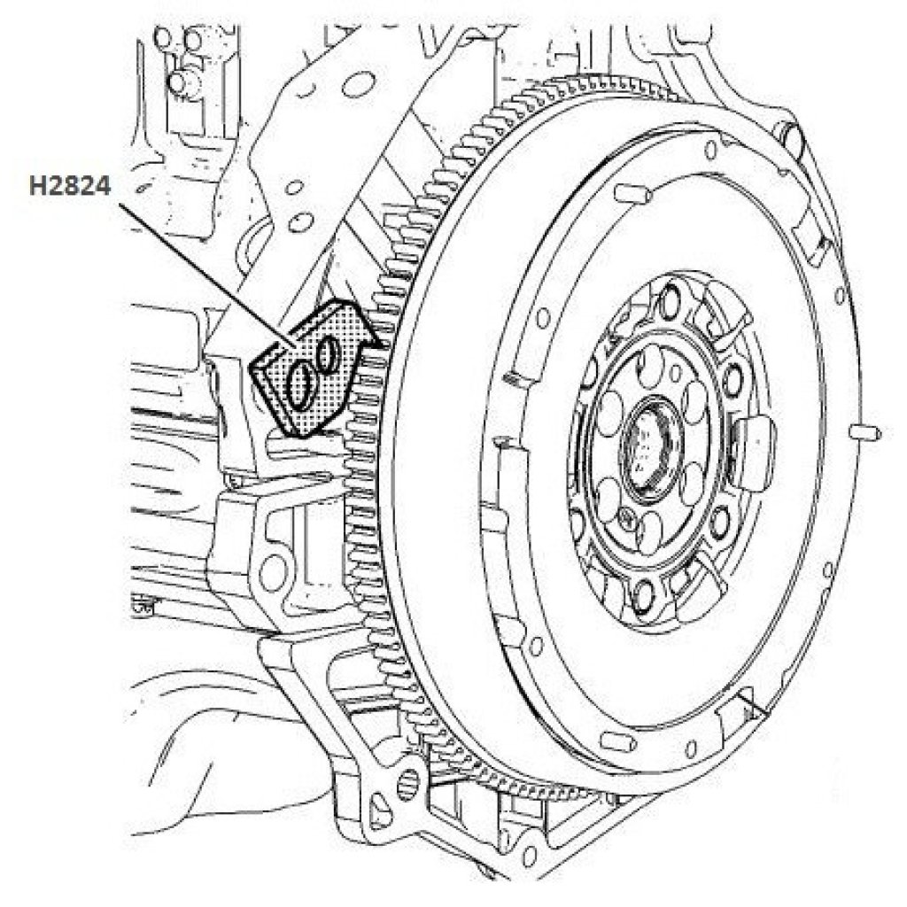 Přípravek na aretaci setrvačníku Opel - H2824