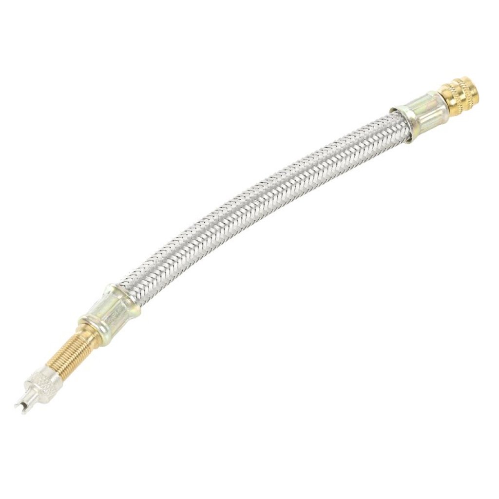Prodloužení pro nafukování kol, 180 mm, kovový oplet, 86854