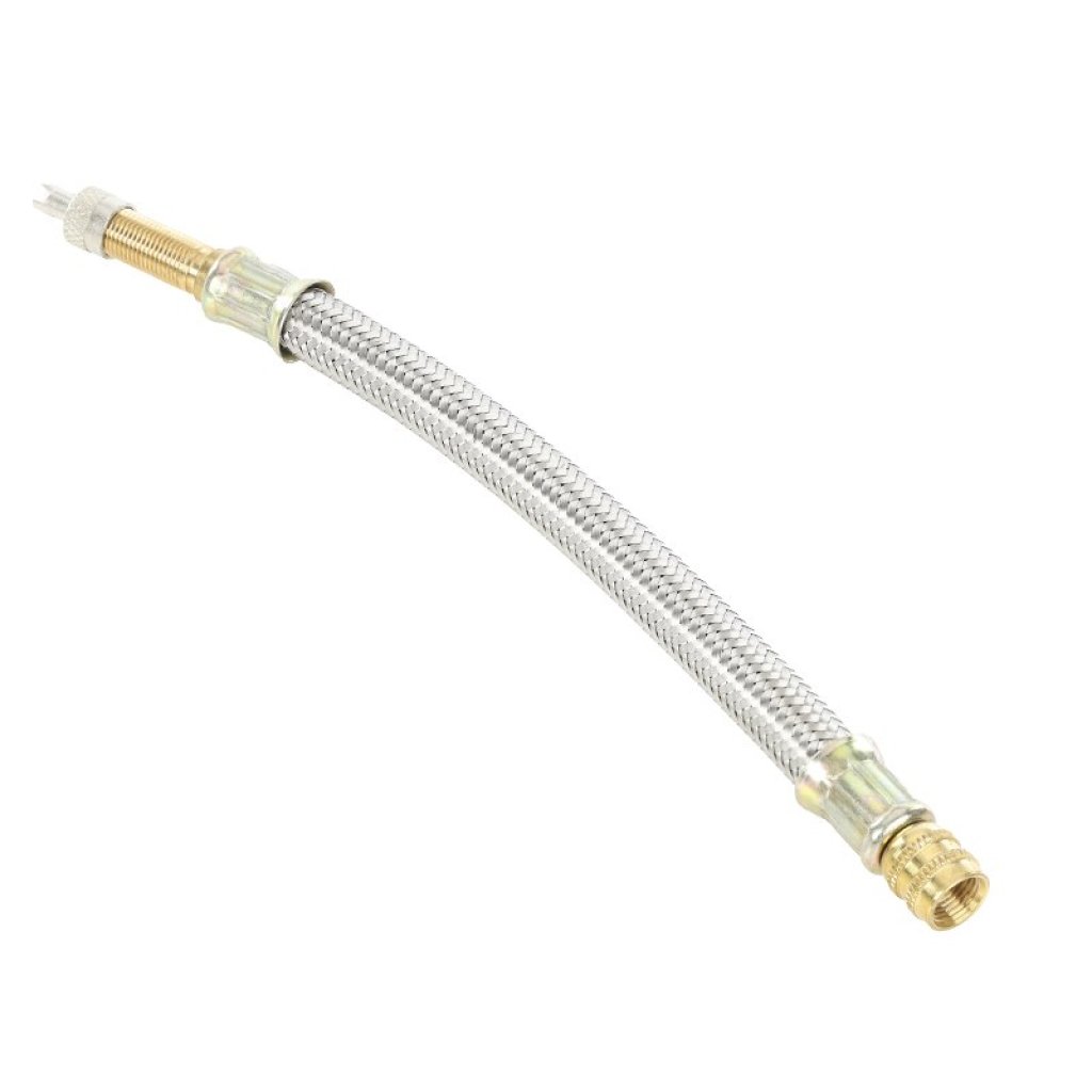 Prodloužení pro nafukování kol, 180 mm, kovový oplet, 86854