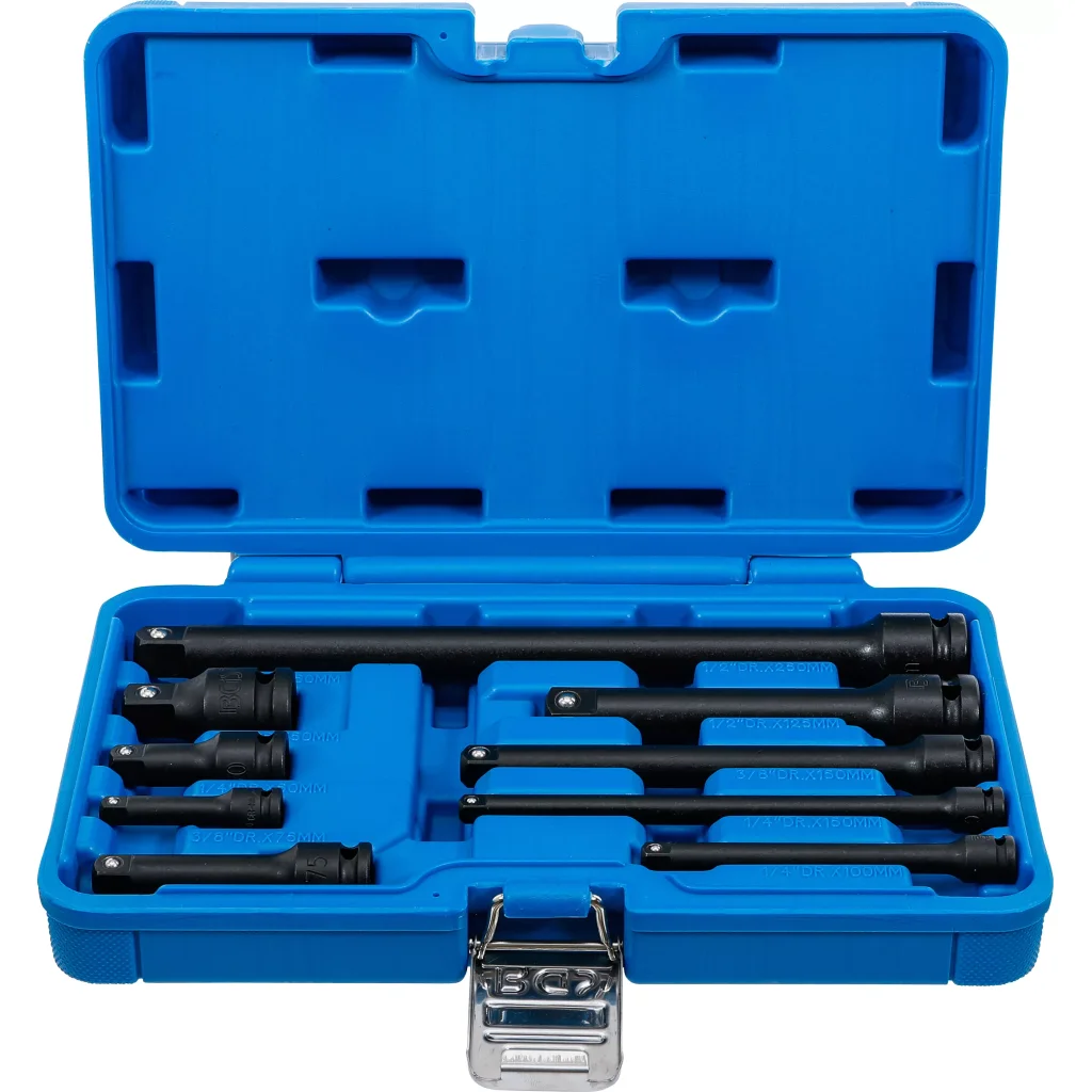 Prodlužovací nástavce, kované, 1/4", 3/8", 1/2" - 9 ks - B25145
