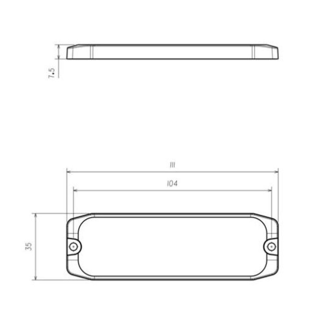 PROFI SLIM výstražné LED světlo vnější, modro-červené, 12-24V
