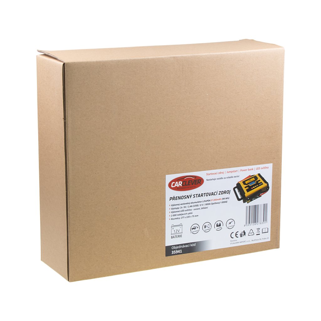 PROFI Startovací zdroj (JumpStarter) 31.200mAh / 99Wh / 1000A, 12V