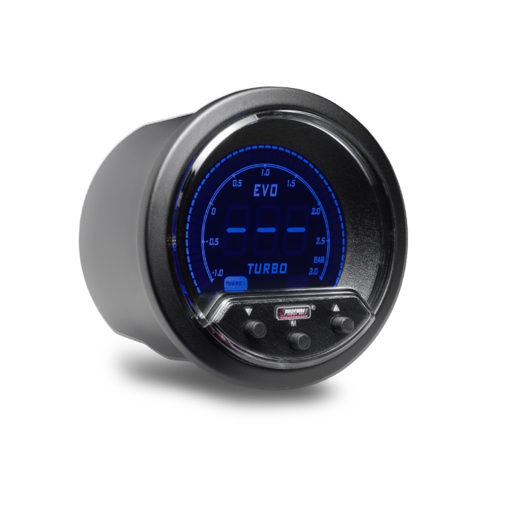 PROSPORT Performance přídavný budík řady EVO, měřená hodnota: elektronický boost controller
