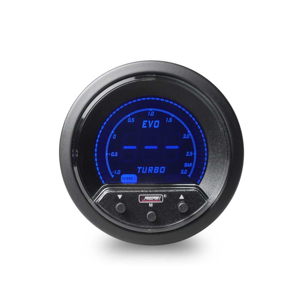 PROSPORT Performance přídavný budík řady EVO, měřená hodnota: elektronický boost controller