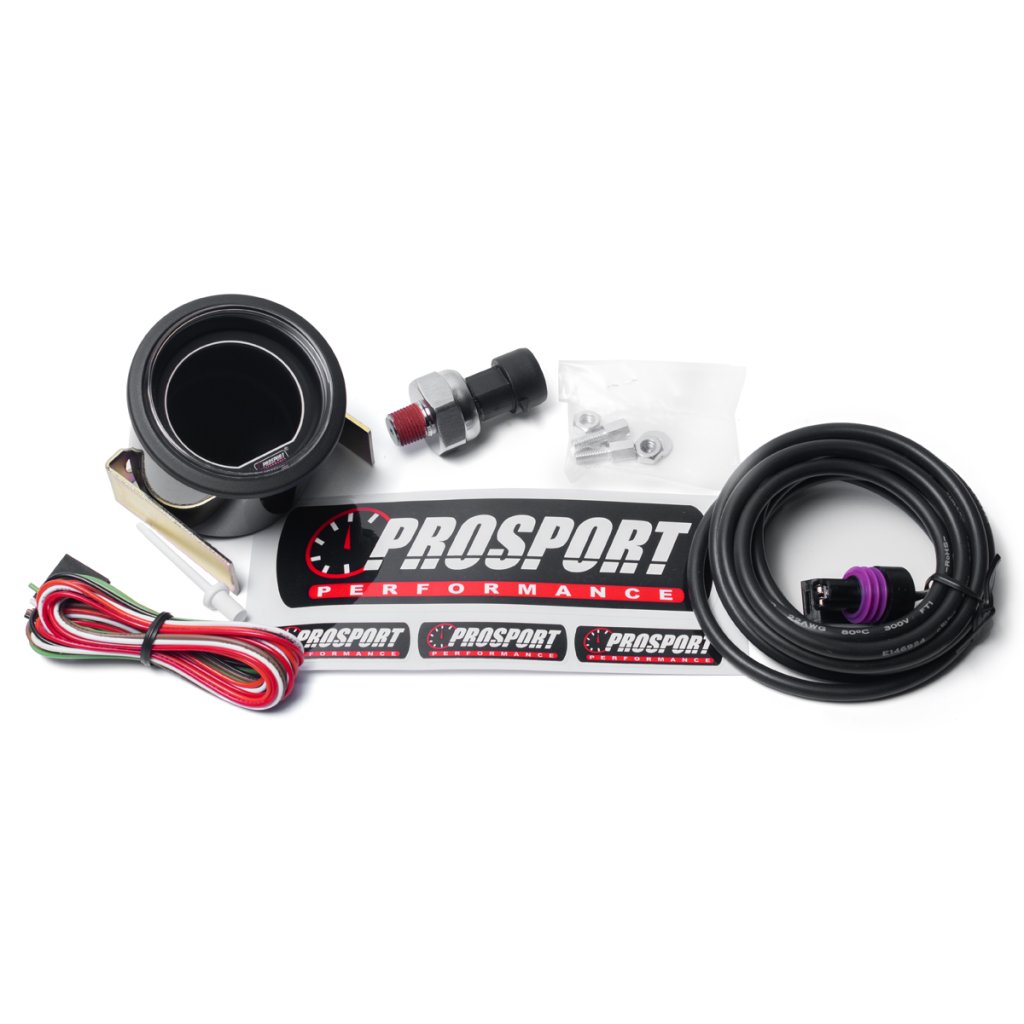 PROSPORT Performance přídavný budík řady EVO, měřená hodnota: tlak oleje