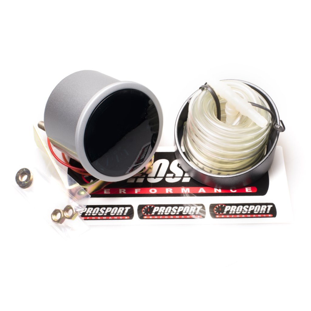 PROSPORT Performance přídavný budík řady Smoke, měřená hodnota: tlak turba do 2 bar