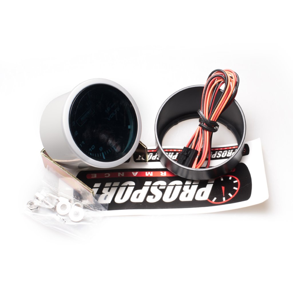 PROSPORT Performance přídavný budík řady Smoke, měřená hodnota: voltmetr
