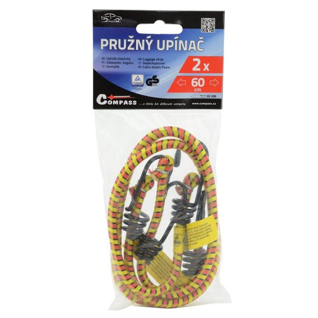 Pružný upínač 2x60cm TUV/GS, 02200