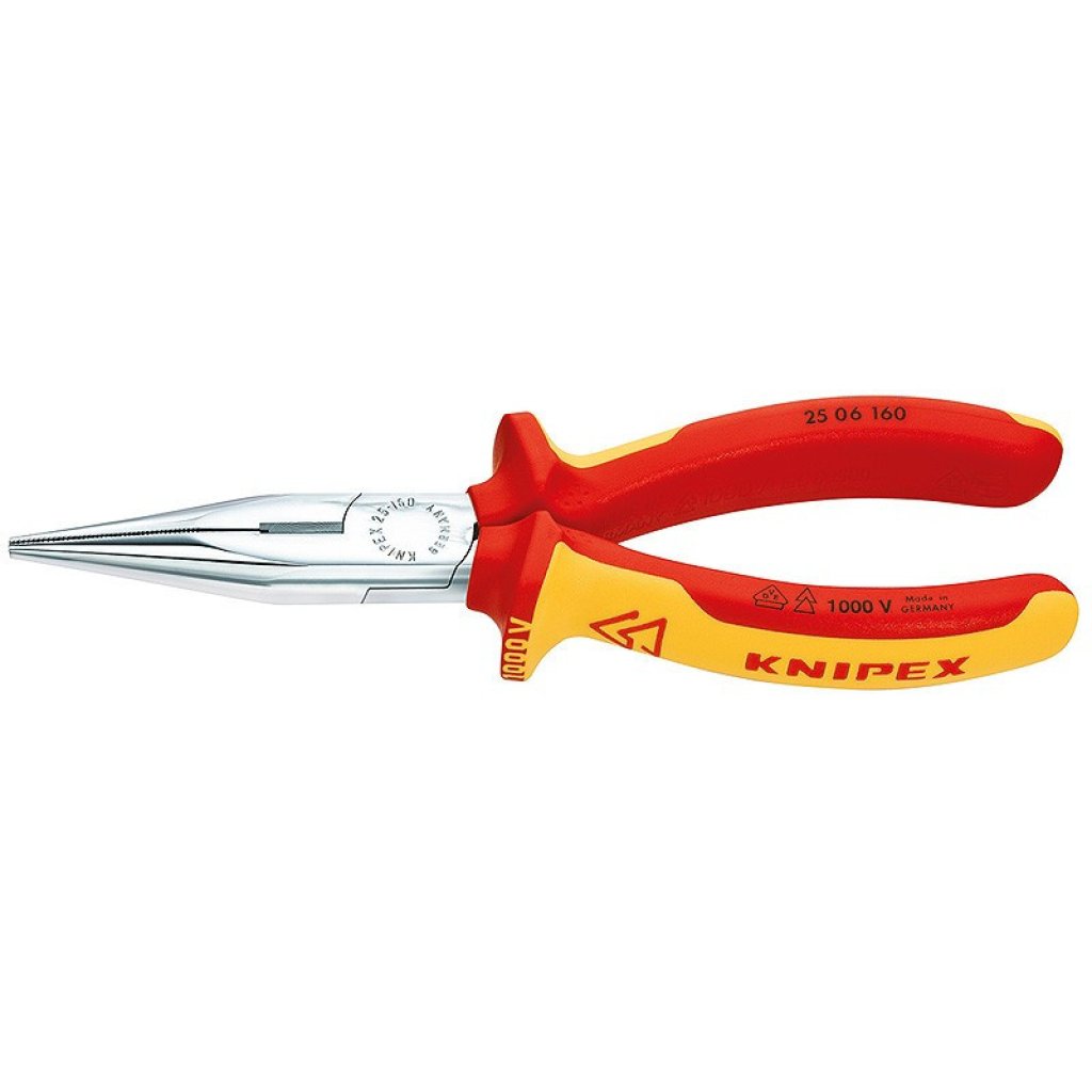 Půlkulaté kleště s břity chromované 160 mm - 2506160