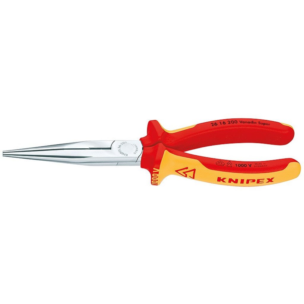Půlkulaté kleště s břity chromované 200 mm - 2616200