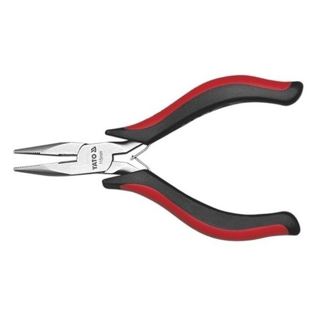 Půlkulaté rovné kleště mini - prodloužené 115 mm - YT-2083