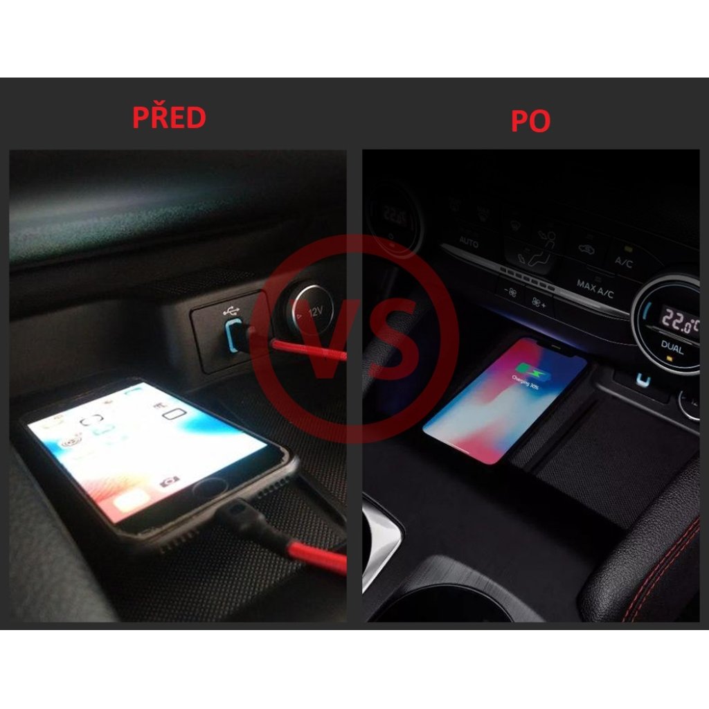 Qi indukční nabíječka telefonů Ford Focus 2018-2023
