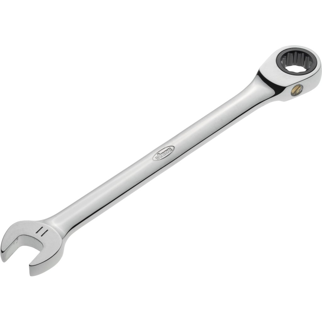 Ráčnový očkoplochý klíč, SW 11 mm, dlouhé provedení VIGOR V1021