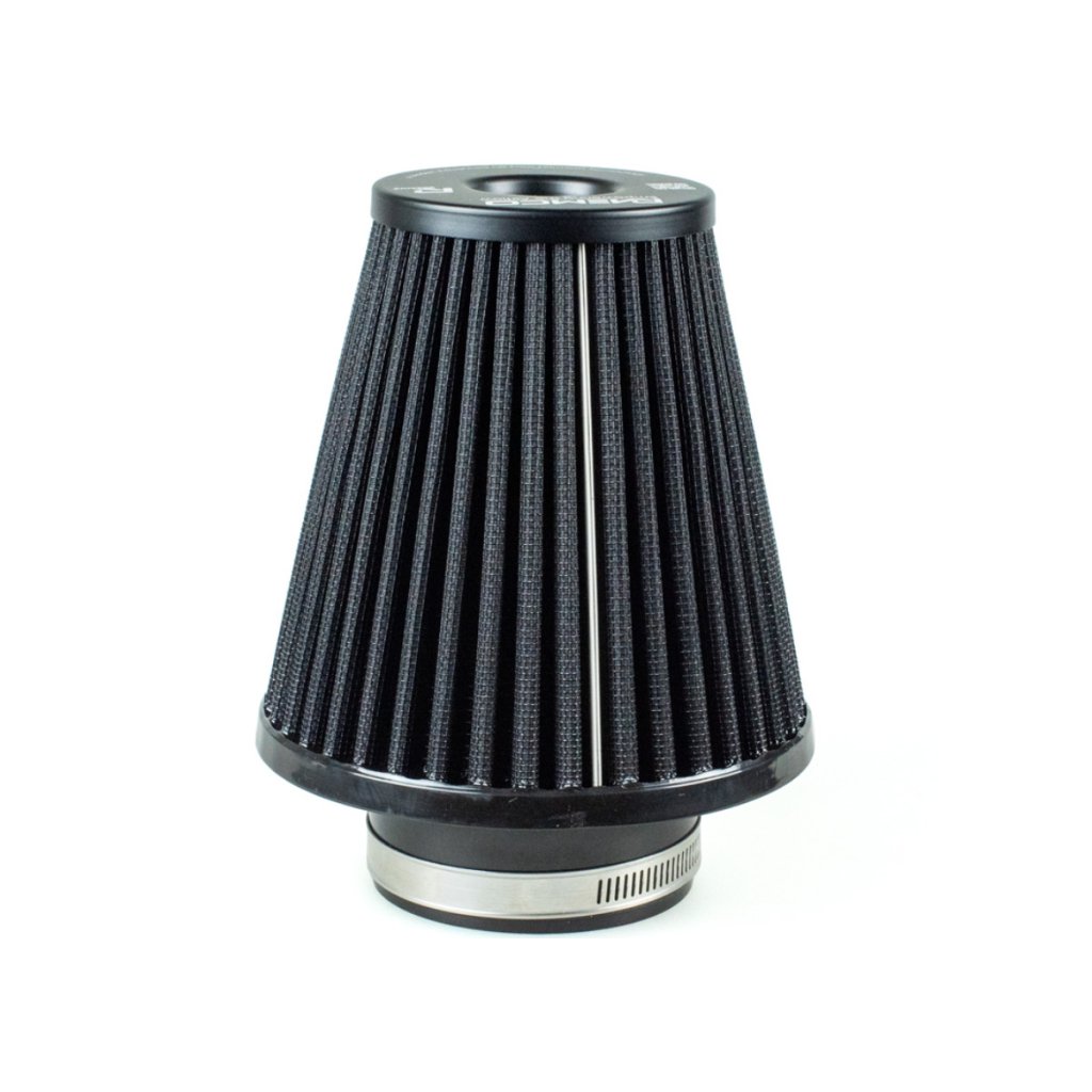 Raemco univerzální vzduchový filtr o délce 150 mm černý se vstupem 77 mm s možností redukce na 70 nebo 63 mm