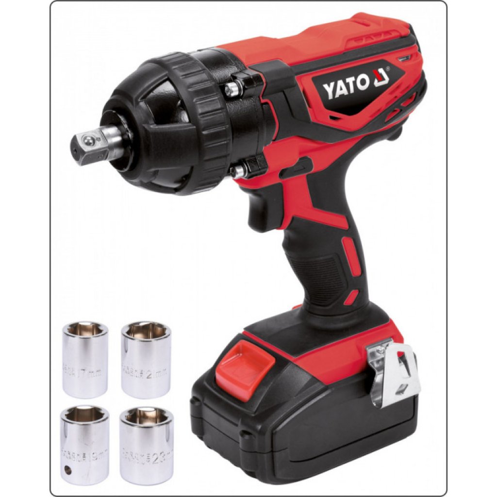 Rázový utahovák AKU 1/2" 18V 300Nm - YT-82804