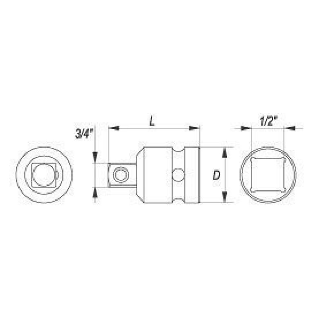 Redukce - 1/2" x 3/4" - YT-1067