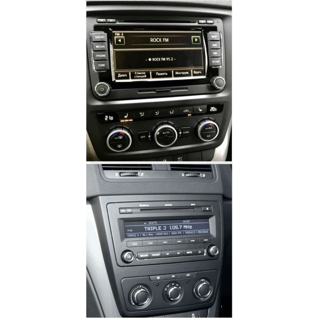 Redukce pro 10" autorádio Škoda Yeti 2009-2017