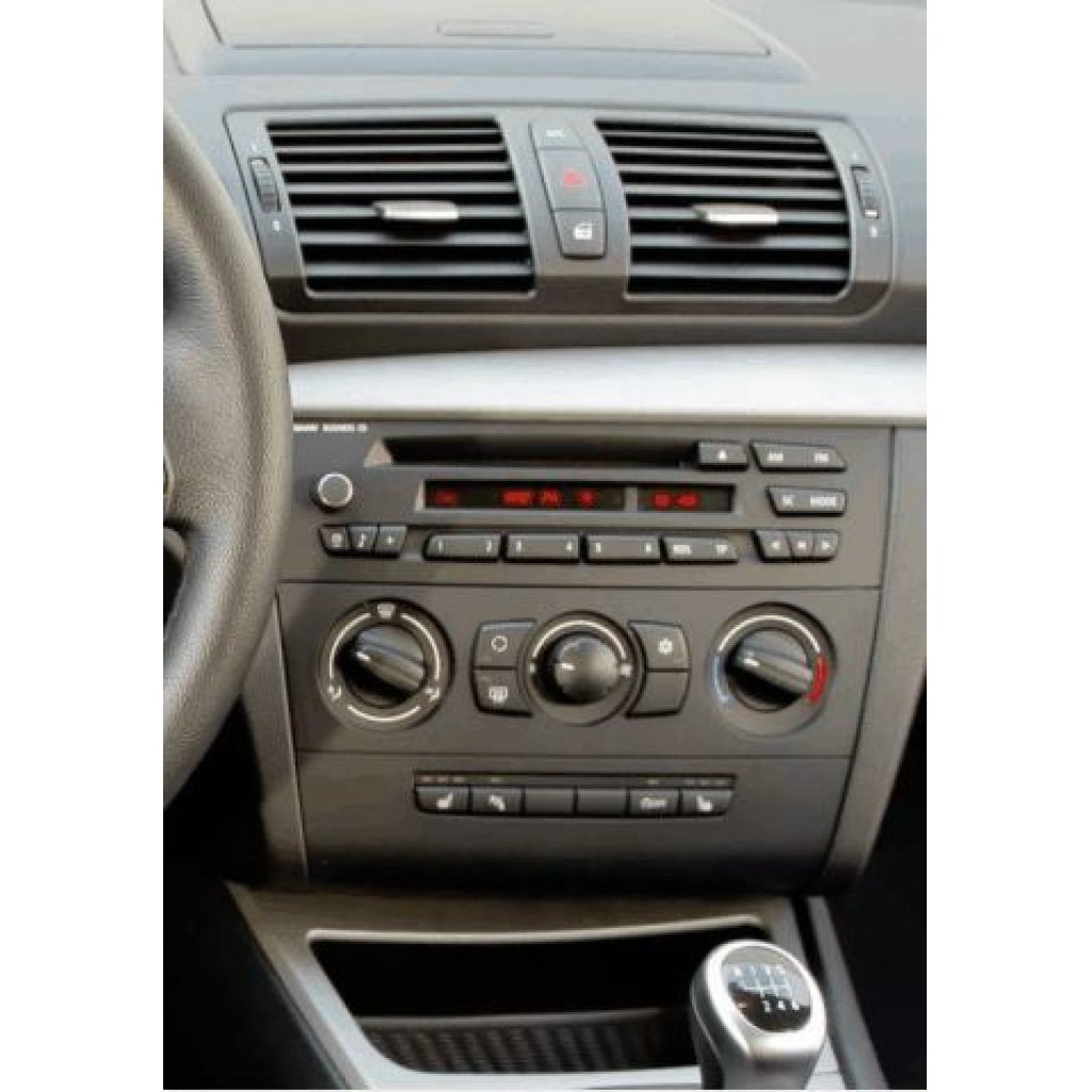 Redukce pro 9" autorádio BMW 1 (2007-2013) s manuální klimatizací