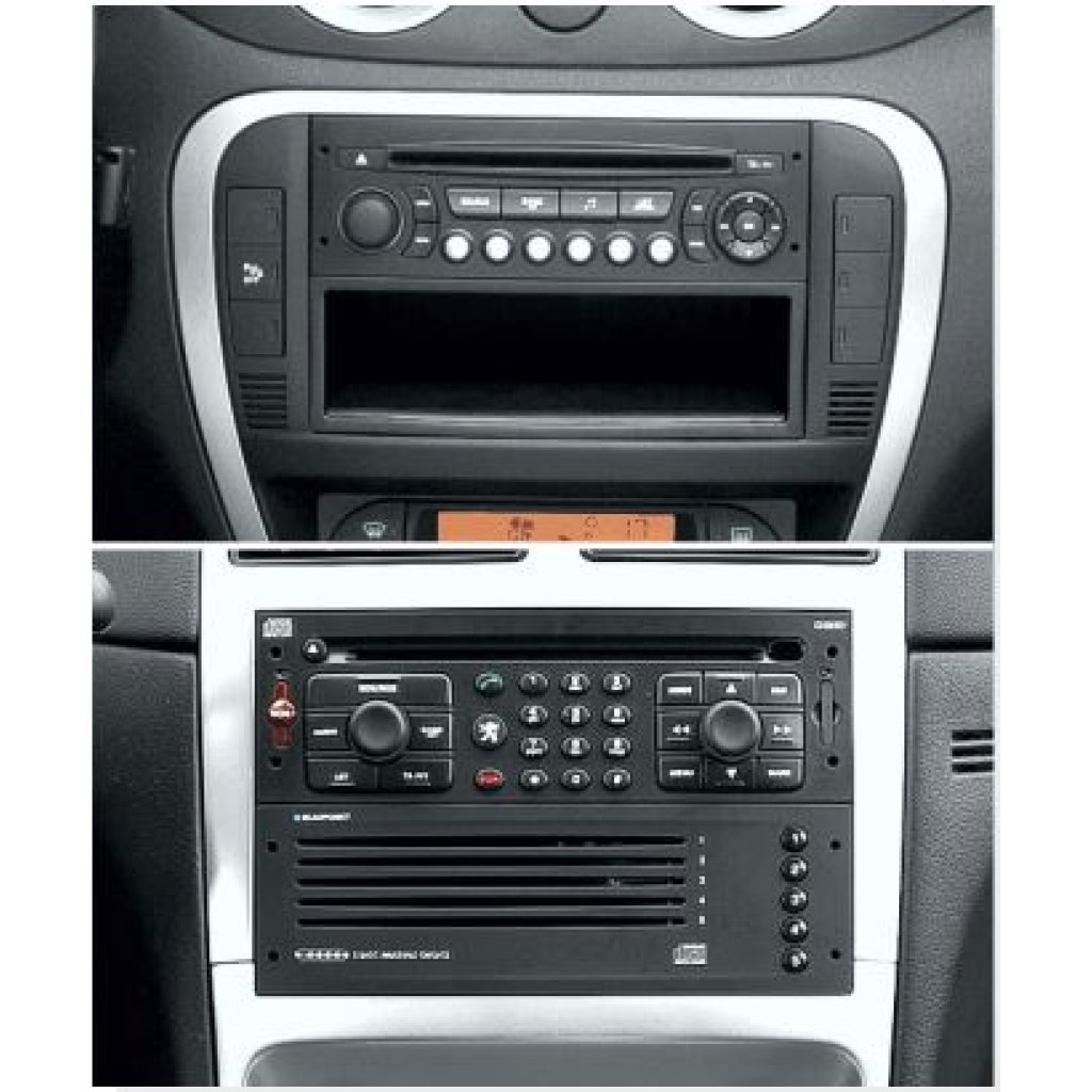 Redukce pro 9" autorádio Citroen C2,C3, Peugeot 307, Partner....