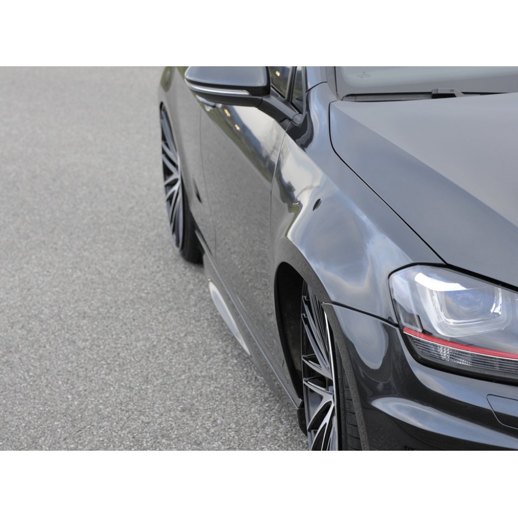 Rieger blatník pro extrémní snížení pro Volkswagen Golf 7 vč. GTD, GTI, GTI Clubsport, R 3-dvéř., 5-dvéř. před faceliftem, 02/16-, 04/13-12/16, 06/13-12/16, 10/12-12/16, 12/13-12/16, plast ABS bez povrchové úpravy, mont. strana levá