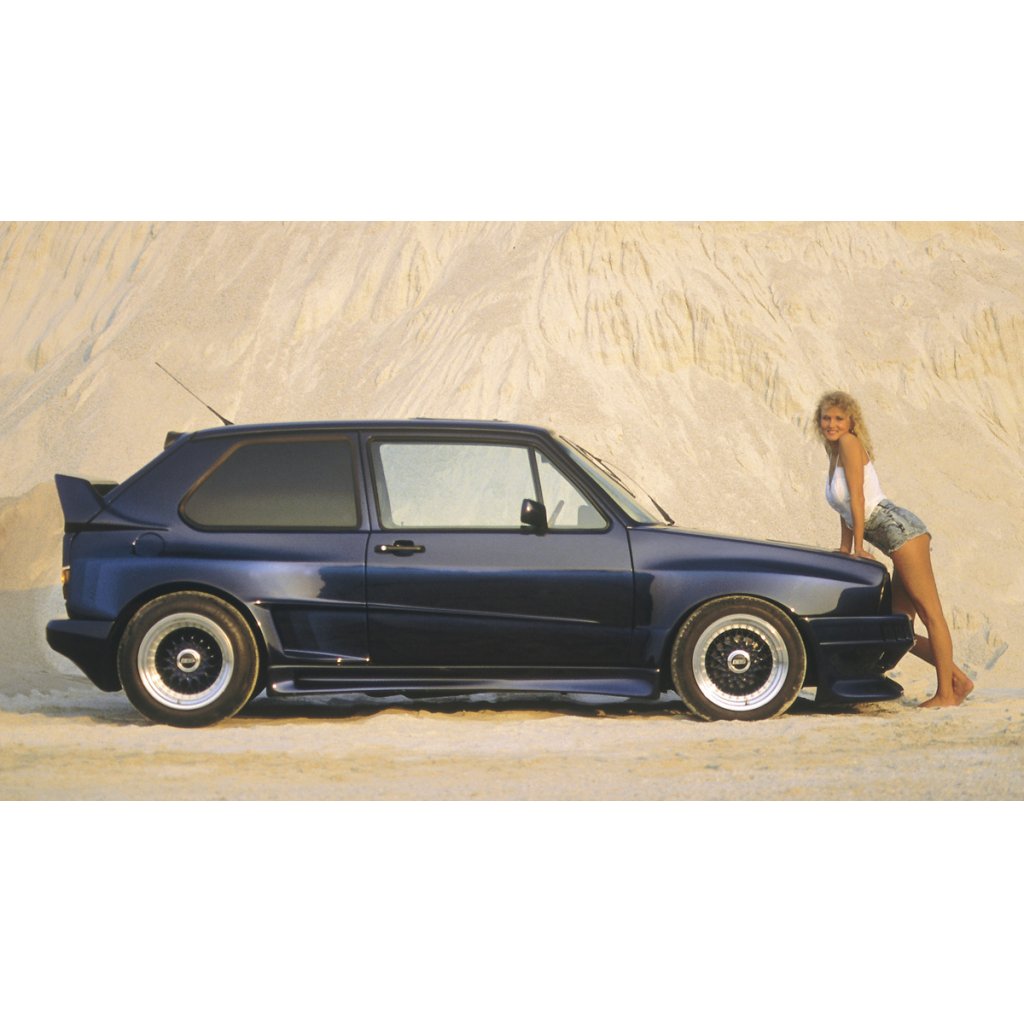 Rieger boční díl widebody II pro Volkswagen Golf 1 3-dvéř., 74-83, GFK (laminát), mont. strana levá