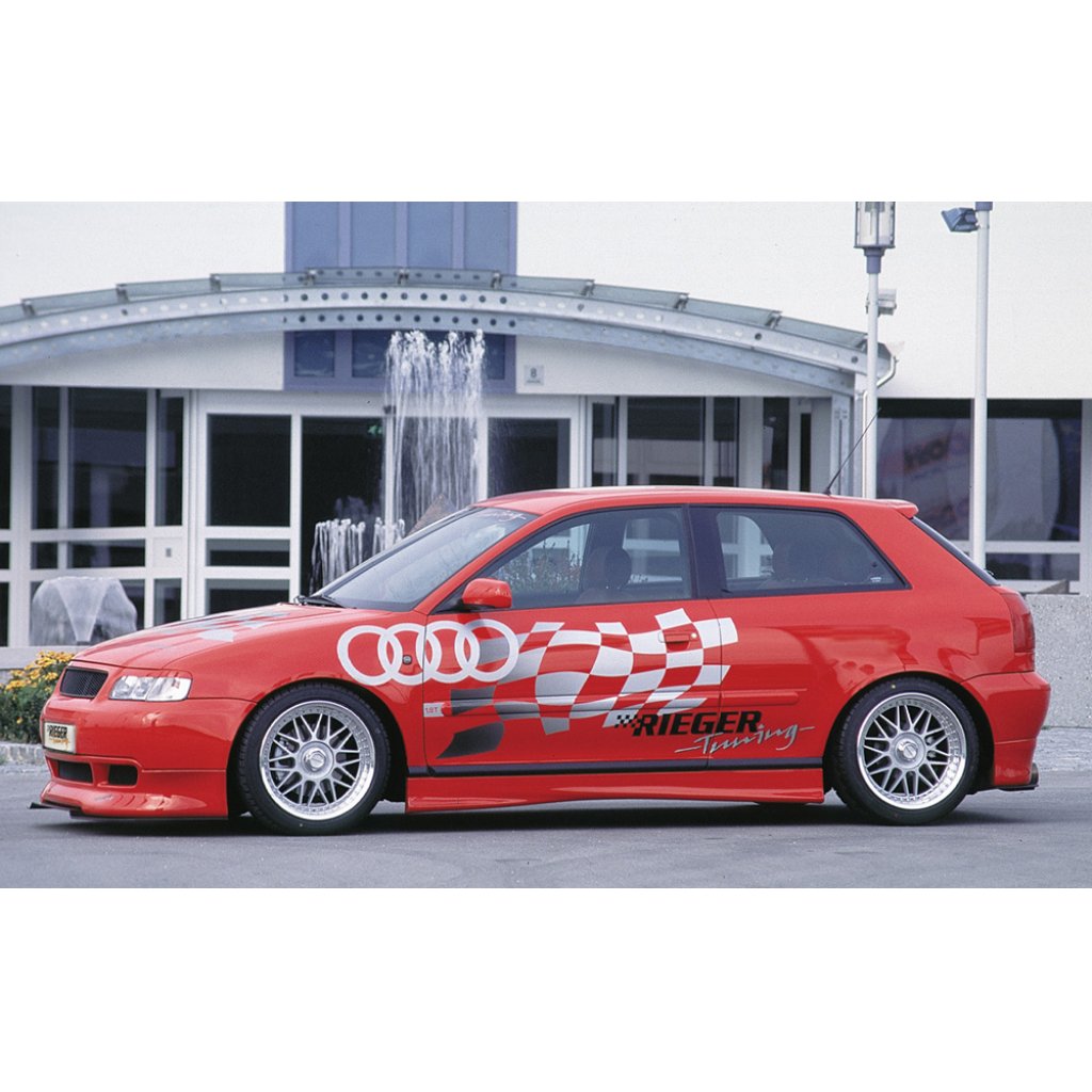 Rieger boční práh mont. strana levá pro Audi A3 8L 5-dvéř., plast ABS bez povrchové úpravy