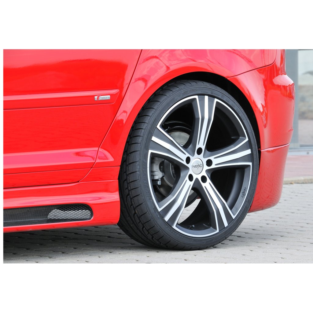 Rieger boční práh mont. strana levá pro Audi A3 8P 5-dvéř., Sportback, plast ABS s povrchovou úpravou Carbon-Look, s prolisem a výřezem