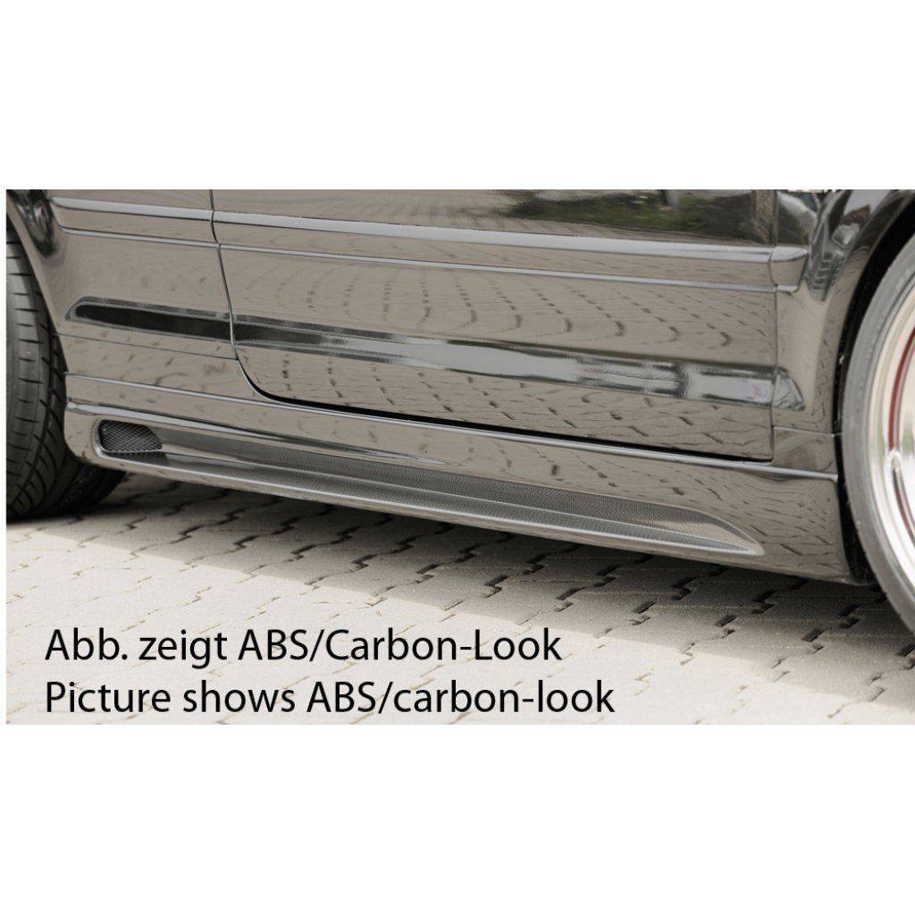 Rieger boční práh mont. strana levá pro Audi A4 8H kabriolet, r.v. 04/02-, plast ABS bez povrchové úpravy, s prolisem a výřezem